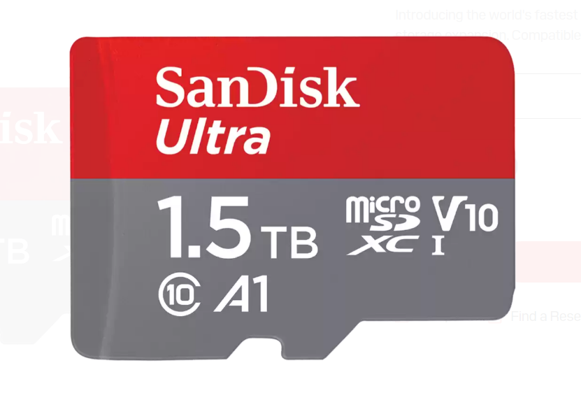 Sandisk Ultra Micro SD Card | microSDXC, UHS-I, Up to 150 MB/s Speed | 64GB, 128GB, 256GB, 512GB, 1TB, 1.5TB Sandisk Ultra Micro SD Card | microSDXC, UHS-I, Up to 150 MB/s Speed | 64GB, 128GB, 256GB, 512GB, 1TB, 1.5TB